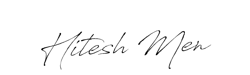 Use a signature maker to create a handwritten signature online. With this signature software, you can design (Antro_Vectra) your own signature for name Hitesh Men. Hitesh Men signature style 6 images and pictures png