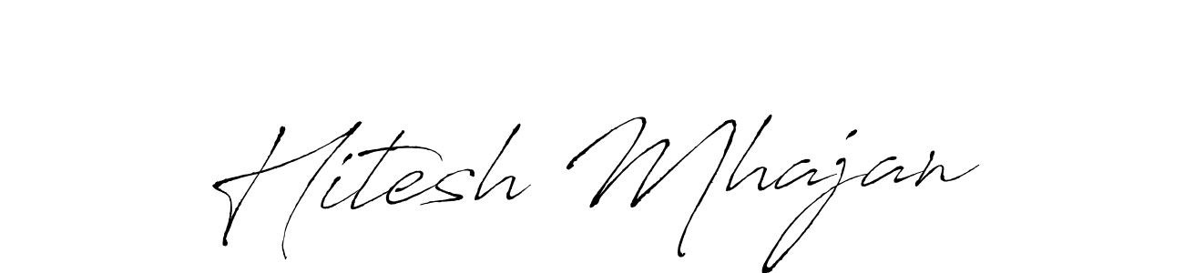 You can use this online signature creator to create a handwritten signature for the name Hitesh Mhajan. This is the best online autograph maker. Hitesh Mhajan signature style 6 images and pictures png