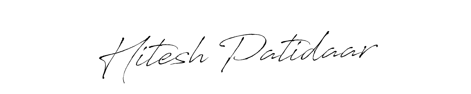 Hitesh Patidaar stylish signature style. Best Handwritten Sign (Antro_Vectra) for my name. Handwritten Signature Collection Ideas for my name Hitesh Patidaar. Hitesh Patidaar signature style 6 images and pictures png