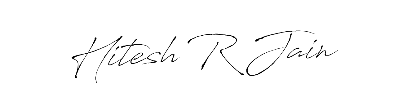 The best way (Antro_Vectra) to make a short signature is to pick only two or three words in your name. The name Hitesh R Jain include a total of six letters. For converting this name. Hitesh R Jain signature style 6 images and pictures png