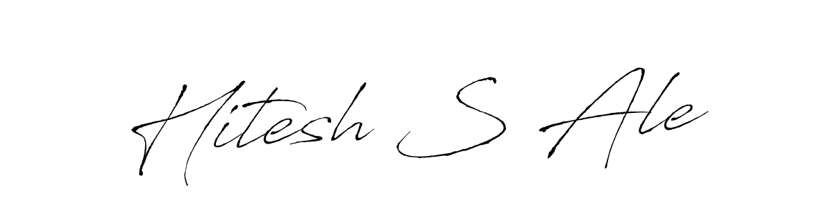 Hitesh S Ale stylish signature style. Best Handwritten Sign (Antro_Vectra) for my name. Handwritten Signature Collection Ideas for my name Hitesh S Ale. Hitesh S Ale signature style 6 images and pictures png