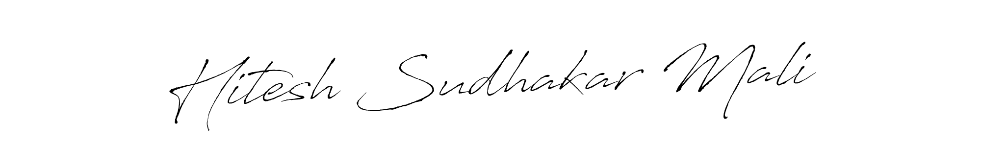 Also we have Hitesh Sudhakar Mali name is the best signature style. Create professional handwritten signature collection using Antro_Vectra autograph style. Hitesh Sudhakar Mali signature style 6 images and pictures png