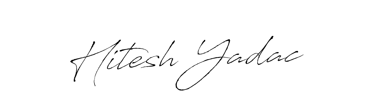 Make a beautiful signature design for name Hitesh Yadac. Use this online signature maker to create a handwritten signature for free. Hitesh Yadac signature style 6 images and pictures png