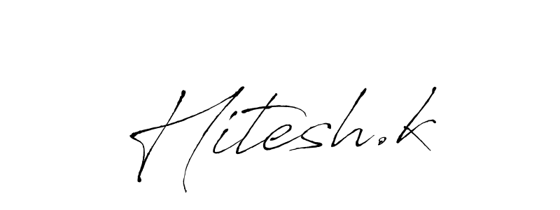 Make a beautiful signature design for name Hitesh.k. Use this online signature maker to create a handwritten signature for free. Hitesh.k signature style 6 images and pictures png