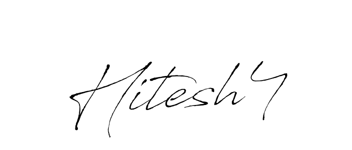 The best way (Antro_Vectra) to make a short signature is to pick only two or three words in your name. The name Hitesh4 include a total of six letters. For converting this name. Hitesh4 signature style 6 images and pictures png