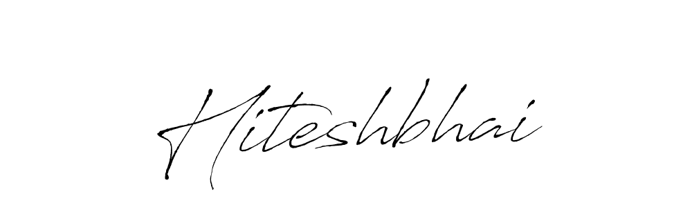 Create a beautiful signature design for name Hiteshbhai. With this signature (Antro_Vectra) fonts, you can make a handwritten signature for free. Hiteshbhai signature style 6 images and pictures png
