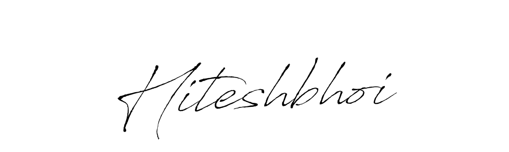 Design your own signature with our free online signature maker. With this signature software, you can create a handwritten (Antro_Vectra) signature for name Hiteshbhoi. Hiteshbhoi signature style 6 images and pictures png