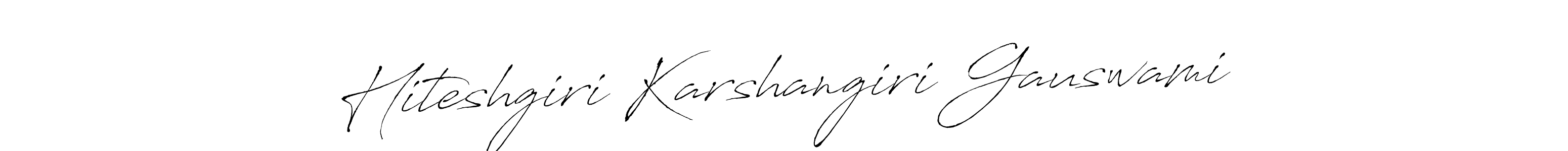 Hiteshgiri Karshangiri Gauswami stylish signature style. Best Handwritten Sign (Antro_Vectra) for my name. Handwritten Signature Collection Ideas for my name Hiteshgiri Karshangiri Gauswami. Hiteshgiri Karshangiri Gauswami signature style 6 images and pictures png