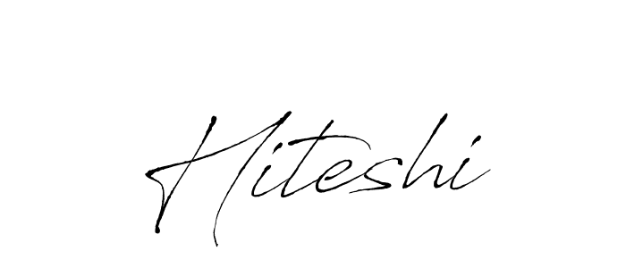 Make a beautiful signature design for name Hiteshi. With this signature (Antro_Vectra) style, you can create a handwritten signature for free. Hiteshi signature style 6 images and pictures png