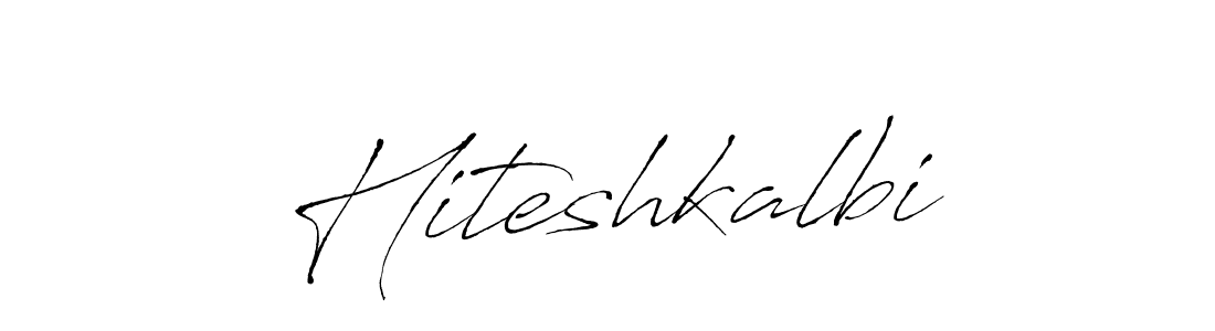 Hiteshkalbi stylish signature style. Best Handwritten Sign (Antro_Vectra) for my name. Handwritten Signature Collection Ideas for my name Hiteshkalbi. Hiteshkalbi signature style 6 images and pictures png