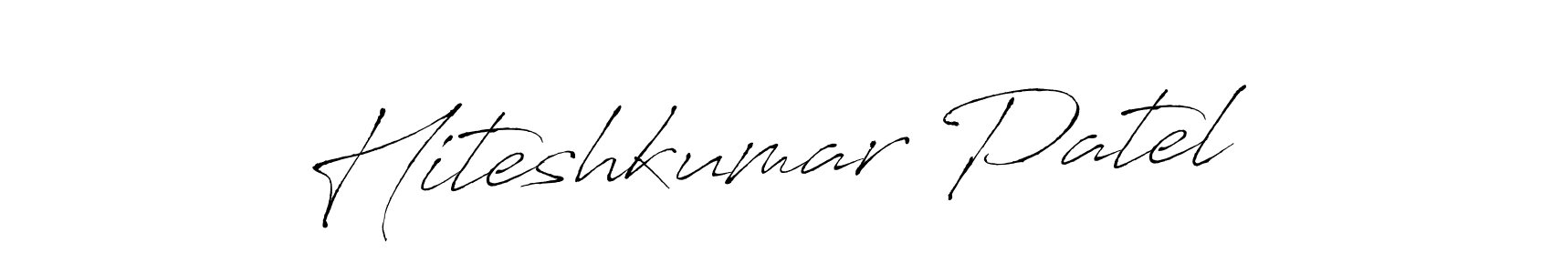 Also You can easily find your signature by using the search form. We will create Hiteshkumar Patel name handwritten signature images for you free of cost using Antro_Vectra sign style. Hiteshkumar Patel signature style 6 images and pictures png