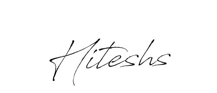 Make a beautiful signature design for name Hiteshs. With this signature (Antro_Vectra) style, you can create a handwritten signature for free. Hiteshs signature style 6 images and pictures png