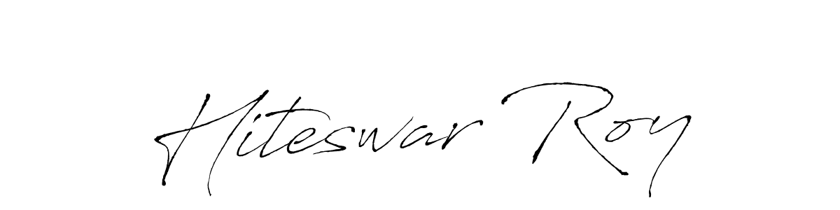 You can use this online signature creator to create a handwritten signature for the name Hiteswar Roy. This is the best online autograph maker. Hiteswar Roy signature style 6 images and pictures png