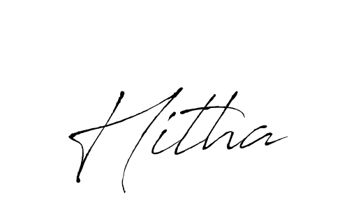 Use a signature maker to create a handwritten signature online. With this signature software, you can design (Antro_Vectra) your own signature for name Hitha. Hitha signature style 6 images and pictures png
