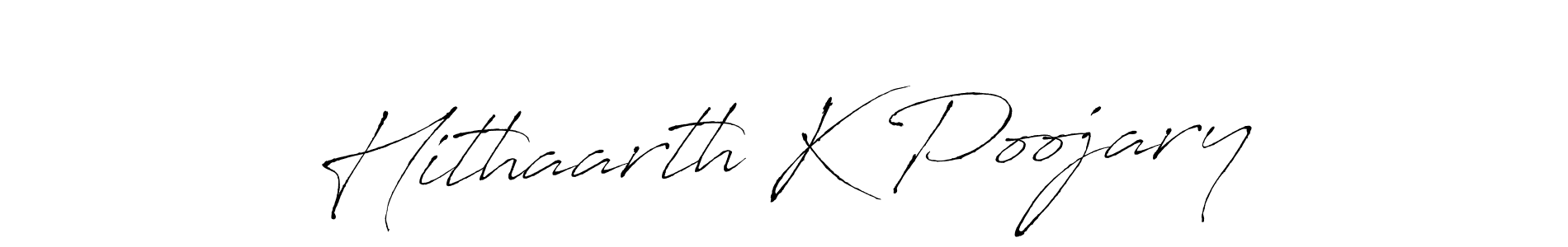 This is the best signature style for the Hithaarth K Poojary name. Also you like these signature font (Antro_Vectra). Mix name signature. Hithaarth K Poojary signature style 6 images and pictures png