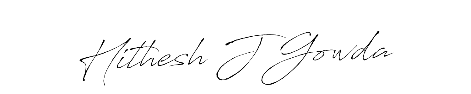 Also we have Hithesh J Gowda name is the best signature style. Create professional handwritten signature collection using Antro_Vectra autograph style. Hithesh J Gowda signature style 6 images and pictures png