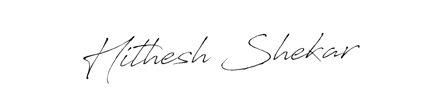 Also You can easily find your signature by using the search form. We will create Hithesh Shekar name handwritten signature images for you free of cost using Antro_Vectra sign style. Hithesh Shekar signature style 6 images and pictures png