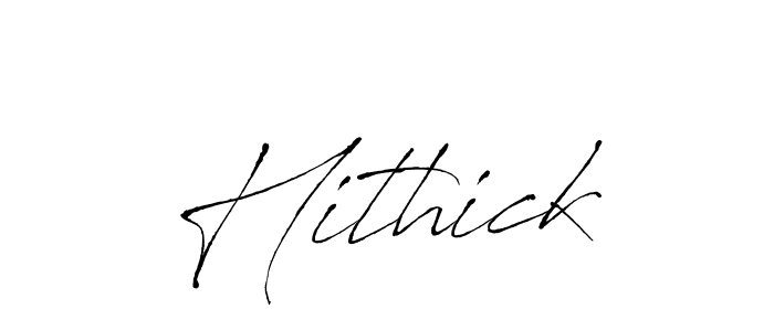 Use a signature maker to create a handwritten signature online. With this signature software, you can design (Antro_Vectra) your own signature for name Hithick. Hithick signature style 6 images and pictures png