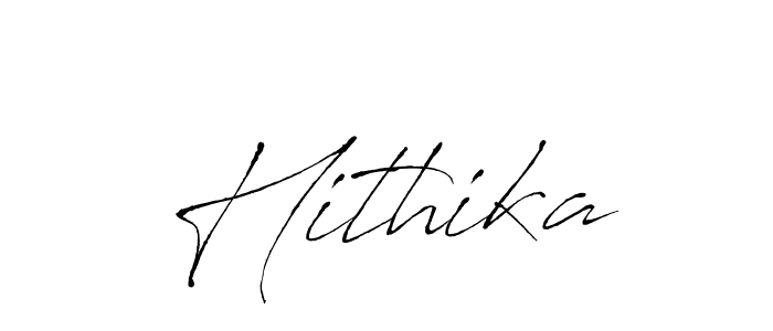 Use a signature maker to create a handwritten signature online. With this signature software, you can design (Antro_Vectra) your own signature for name Hithika. Hithika signature style 6 images and pictures png