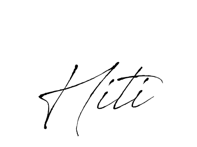 How to make Hiti signature? Antro_Vectra is a professional autograph style. Create handwritten signature for Hiti name. Hiti signature style 6 images and pictures png