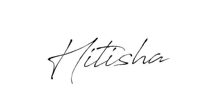 You should practise on your own different ways (Antro_Vectra) to write your name (Hitisha) in signature. don't let someone else do it for you. Hitisha signature style 6 images and pictures png