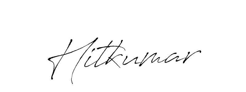 Create a beautiful signature design for name Hitkumar. With this signature (Antro_Vectra) fonts, you can make a handwritten signature for free. Hitkumar signature style 6 images and pictures png