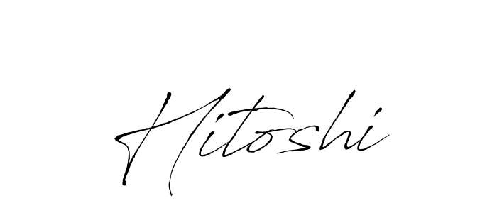 Create a beautiful signature design for name Hitoshi. With this signature (Antro_Vectra) fonts, you can make a handwritten signature for free. Hitoshi signature style 6 images and pictures png