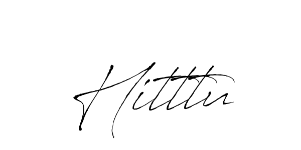 Make a beautiful signature design for name Hitttu. With this signature (Antro_Vectra) style, you can create a handwritten signature for free. Hitttu signature style 6 images and pictures png