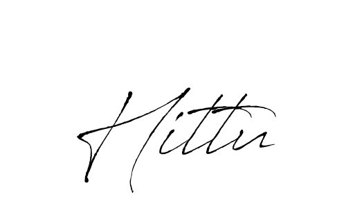 Make a beautiful signature design for name Hittu. With this signature (Antro_Vectra) style, you can create a handwritten signature for free. Hittu signature style 6 images and pictures png