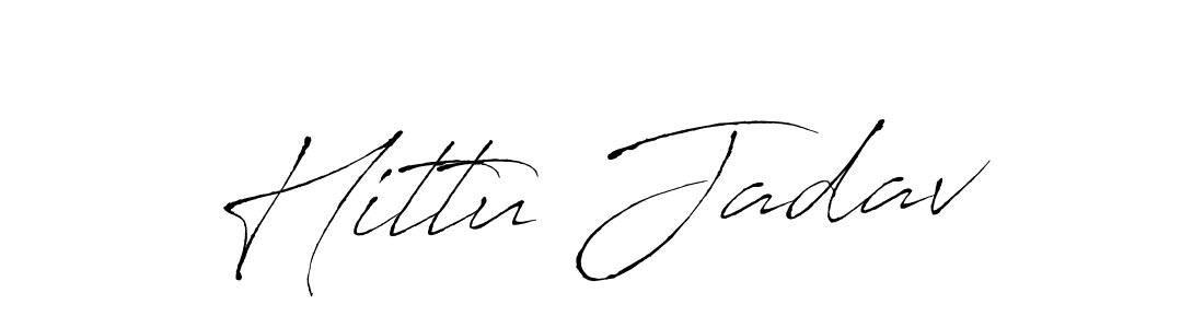 Design your own signature with our free online signature maker. With this signature software, you can create a handwritten (Antro_Vectra) signature for name Hittu Jadav. Hittu Jadav signature style 6 images and pictures png