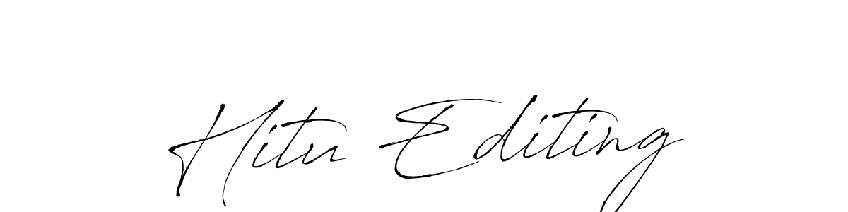 This is the best signature style for the Hitu Editing name. Also you like these signature font (Antro_Vectra). Mix name signature. Hitu Editing signature style 6 images and pictures png