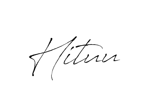 Similarly Antro_Vectra is the best handwritten signature design. Signature creator online .You can use it as an online autograph creator for name Hituu. Hituu signature style 6 images and pictures png