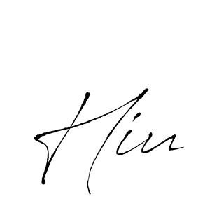 Make a beautiful signature design for name Hiu. Use this online signature maker to create a handwritten signature for free. Hiu signature style 6 images and pictures png