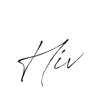 It looks lik you need a new signature style for name Hiv. Design unique handwritten (Antro_Vectra) signature with our free signature maker in just a few clicks. Hiv signature style 6 images and pictures png