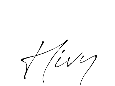 Antro_Vectra is a professional signature style that is perfect for those who want to add a touch of class to their signature. It is also a great choice for those who want to make their signature more unique. Get Hivy name to fancy signature for free. Hivy signature style 6 images and pictures png