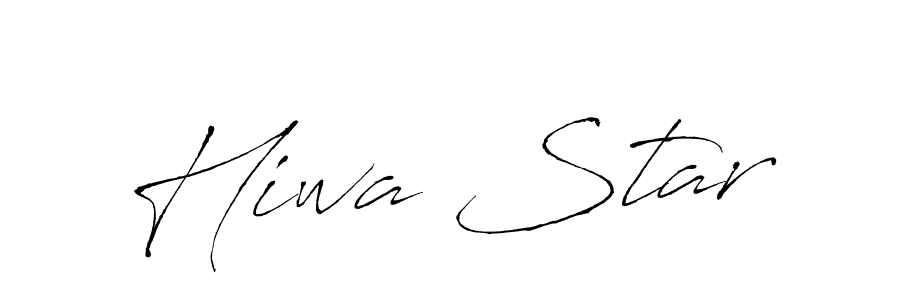 Create a beautiful signature design for name Hiwa Star. With this signature (Antro_Vectra) fonts, you can make a handwritten signature for free. Hiwa Star signature style 6 images and pictures png