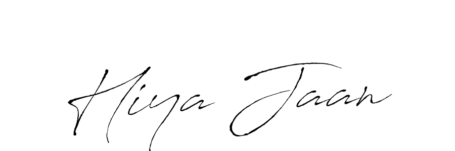 How to make Hiya Jaan name signature. Use Antro_Vectra style for creating short signs online. This is the latest handwritten sign. Hiya Jaan signature style 6 images and pictures png