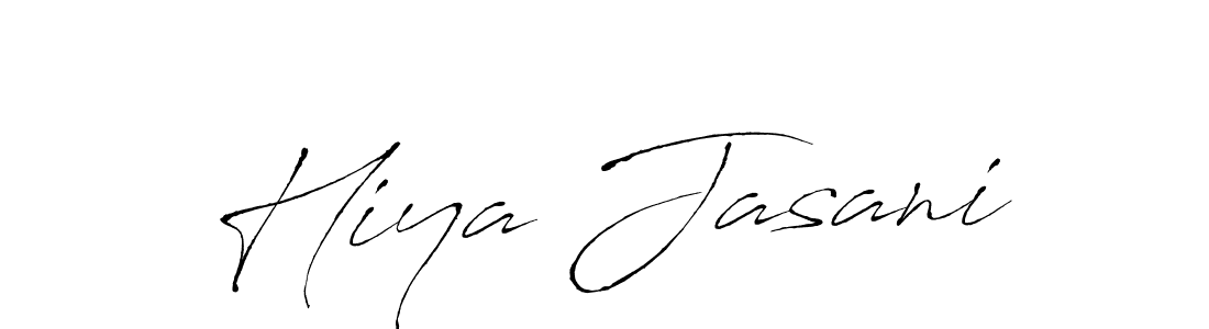 Similarly Antro_Vectra is the best handwritten signature design. Signature creator online .You can use it as an online autograph creator for name Hiya Jasani. Hiya Jasani signature style 6 images and pictures png