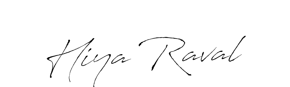 Also You can easily find your signature by using the search form. We will create Hiya Raval name handwritten signature images for you free of cost using Antro_Vectra sign style. Hiya Raval signature style 6 images and pictures png