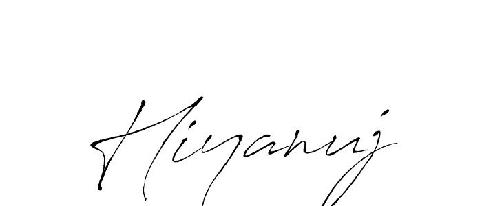 Hiyanuj stylish signature style. Best Handwritten Sign (Antro_Vectra) for my name. Handwritten Signature Collection Ideas for my name Hiyanuj. Hiyanuj signature style 6 images and pictures png