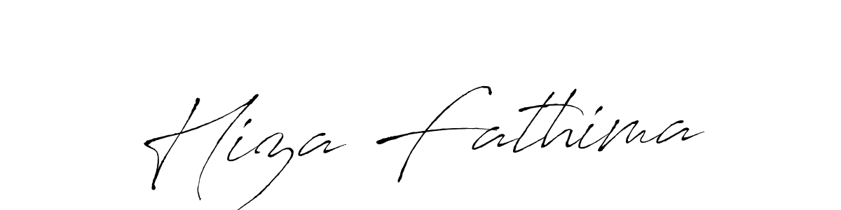 Create a beautiful signature design for name Hiza Fathima. With this signature (Antro_Vectra) fonts, you can make a handwritten signature for free. Hiza Fathima signature style 6 images and pictures png