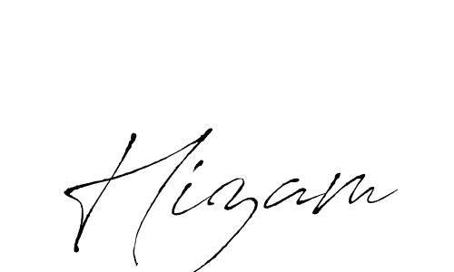 You should practise on your own different ways (Antro_Vectra) to write your name (Hizam) in signature. don't let someone else do it for you. Hizam signature style 6 images and pictures png