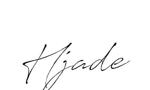 How to make Hjade name signature. Use Antro_Vectra style for creating short signs online. This is the latest handwritten sign. Hjade signature style 6 images and pictures png