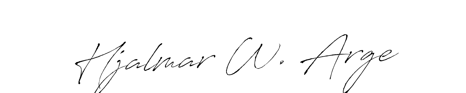 Best and Professional Signature Style for Hjalmar W. Arge. Antro_Vectra Best Signature Style Collection. Hjalmar W. Arge signature style 6 images and pictures png