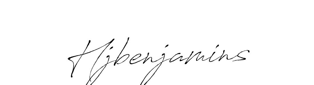 Make a beautiful signature design for name Hjbenjamins. With this signature (Antro_Vectra) style, you can create a handwritten signature for free. Hjbenjamins signature style 6 images and pictures png