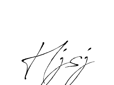 How to make Hjsj name signature. Use Antro_Vectra style for creating short signs online. This is the latest handwritten sign. Hjsj signature style 6 images and pictures png