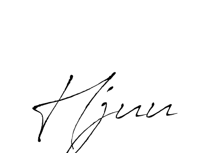 Design your own signature with our free online signature maker. With this signature software, you can create a handwritten (Antro_Vectra) signature for name Hjuu. Hjuu signature style 6 images and pictures png