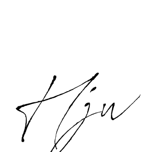 Hjw stylish signature style. Best Handwritten Sign (Antro_Vectra) for my name. Handwritten Signature Collection Ideas for my name Hjw. Hjw signature style 6 images and pictures png