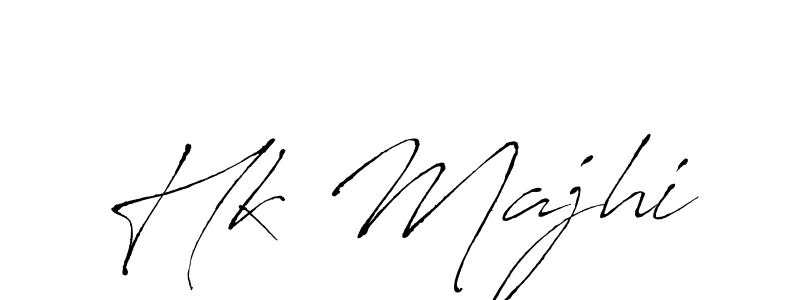 Create a beautiful signature design for name Hk Majhi. With this signature (Antro_Vectra) fonts, you can make a handwritten signature for free. Hk Majhi signature style 6 images and pictures png