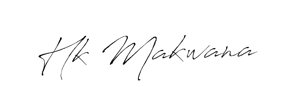 Antro_Vectra is a professional signature style that is perfect for those who want to add a touch of class to their signature. It is also a great choice for those who want to make their signature more unique. Get Hk Makwana name to fancy signature for free. Hk Makwana signature style 6 images and pictures png